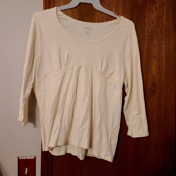 ** 2 for $20 ** White Stag Long Sleeve Peplum Shirt - Picture 1 of 2
